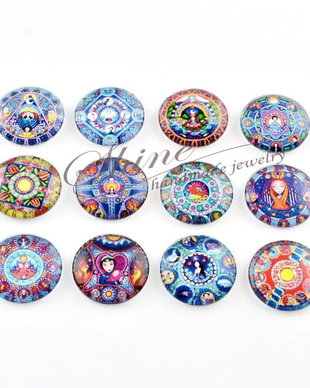 Cabochon 25x6mm, sticla