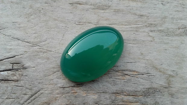 Cabochon agata verde, 30x20 mm