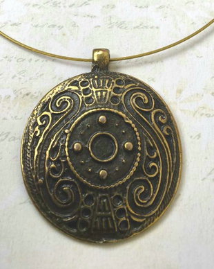 Colier pandantiv medieval zamac