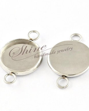 Link cabochon otel inoxidabil, 16mm interior