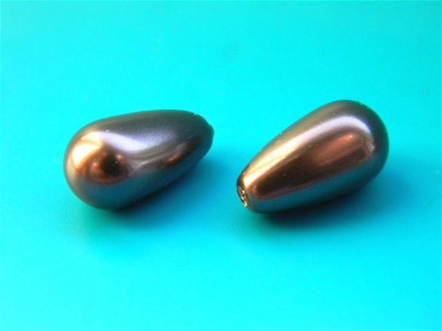 Perle lacrima Swarovski - culoare mov - (160)