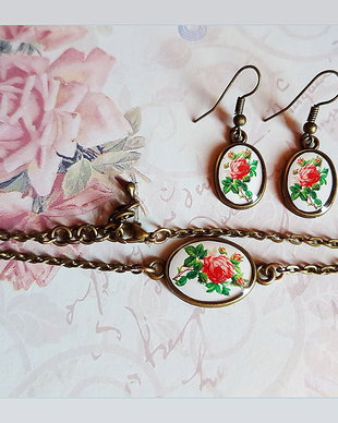 Set Victorian Rose Red