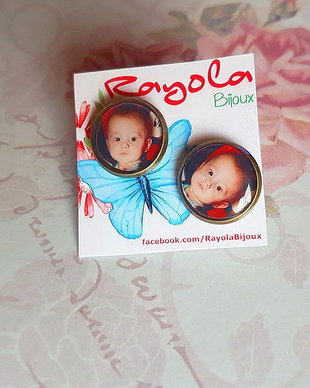 Cercei personalizati cu poza