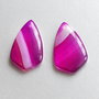 Set pandante agate roz fuchsia
