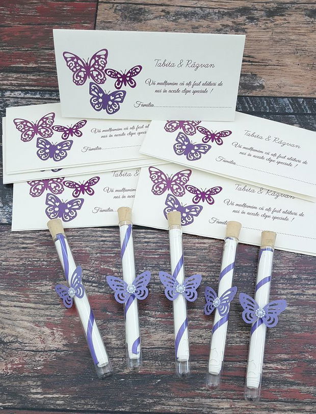 Invitatie in eprubeta Purple