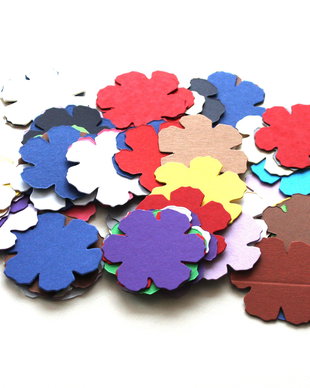 Set flori decupate din carton