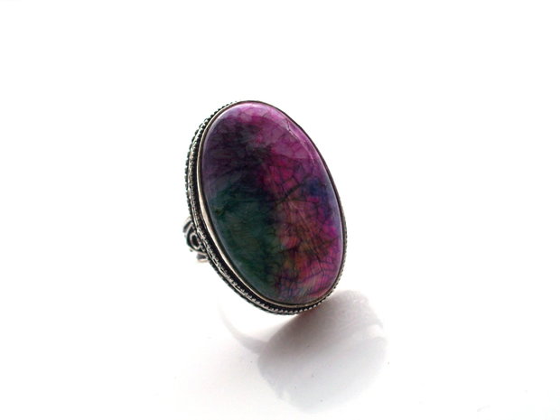 Inel agata druzy