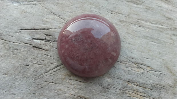 Cabochon cuart strawberry, 30mm