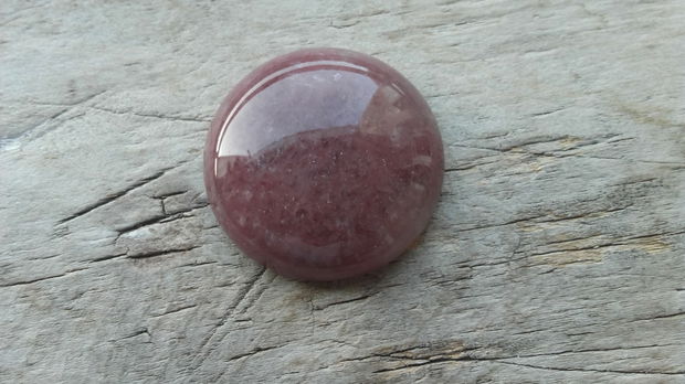 Cabochon cuart strawberry, 30mm