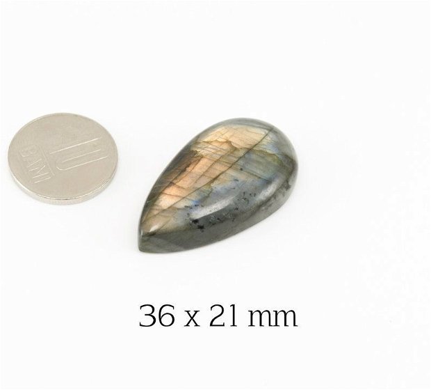 Cabochon Labradorit Clasa B/C, 36 x 21 mm, L12