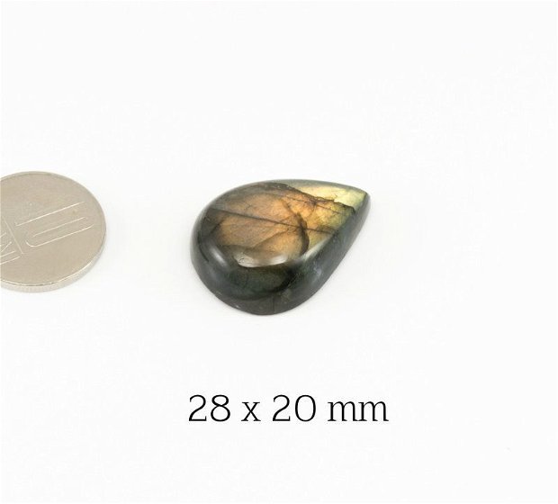 Cabochon Labradorit Clasa B/C, 28 x 20 mm, L13