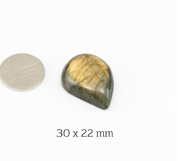 Cabochon Labradorit Clasa B/C, 30 x 22 mm, L14