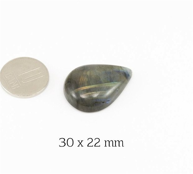 Cabochon Labradorit Clasa B/C, 30 x 22 mm, L15