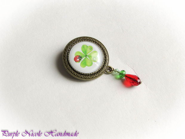 1 Martie - brosa martisor cabochon