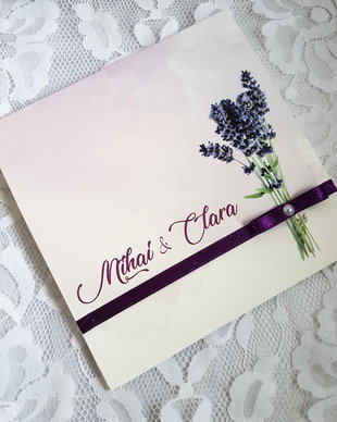 Invitatie nunta lavanda