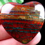 K0005 - Pandantiv, agata, inima, 38x35x7mm