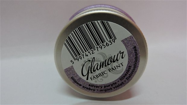 Vopsea pentru textile Glamour-argint violet-50ml