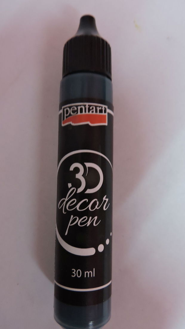 Decor pen 3D-verde smarald- 30ml