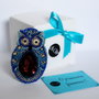 Brosa Martisor - Bufnita Albastra