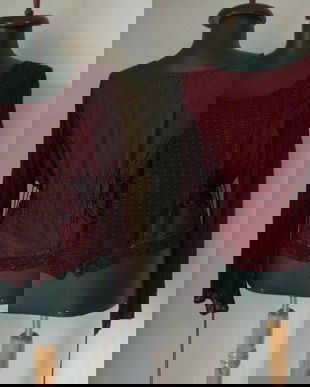 BLUZA GOTIC DANTELA BRODERIE BUMBAC