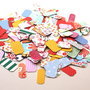 200 x Predecupate din carton imprimat
