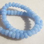 Jad bleu ciel - rondele fatetate de aprox 8.5x5 mm