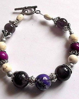 bratara ametist si howlite 32151