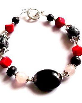 bratara onix,cuart si howlite 32149