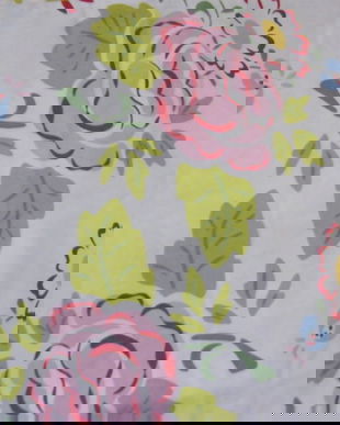 Set 2 draperii cu flori