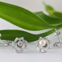 Baza cercei, argint 925 si cubic zirconia (1) (1per)