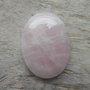 Cabochon cuart roz, 40x30 mm