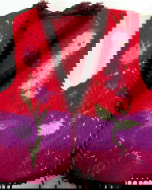 Vesta din lana impaslita`Culoare`