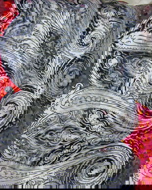 Esarfa matase Jean Patou