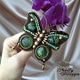 REZERVAT M. - "Amazonia Butterfly" - crisocola si perle Swarovski
