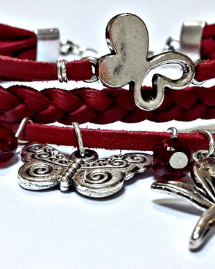 Bratara snur impletit butterfly