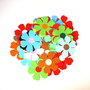 Set flori mari decupate din carton subtire