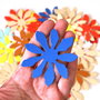 Set flori decupate din hartie colorata