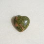 Cabochon inima din unakit aprox 20x20x6 mm