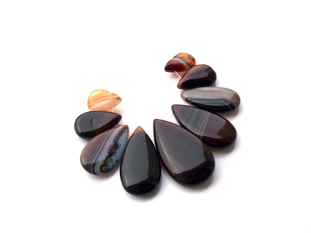 Set pandant/baza colier agate