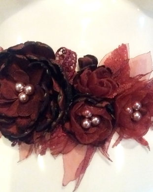 Brau/Cordon cu flori handmade