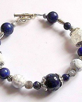 bratara ,agate,lapis lazuli si cristale stanca 32147