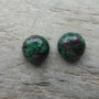 Set 2 cabochoane ruby zoisit 10 mm - CADOU
