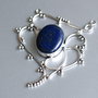 Pandant  Lapis Lazuli in rama argintata