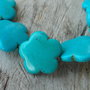 Floricele turquoise reconstituit, 25 mm