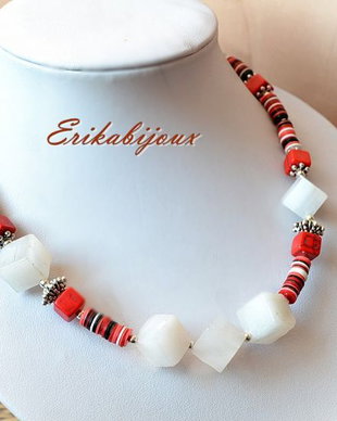 Set-Colier si cercei cu iz etnic african
