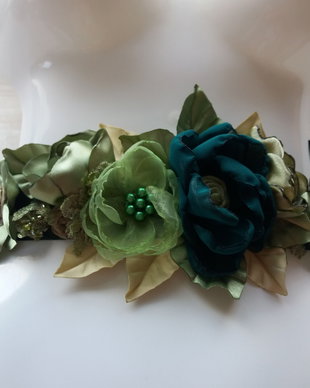 Brau/Cordon cu flori handmade