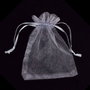 Saculet organza alb cu o usoara tenta lila aprox 10x15 mm