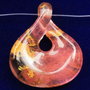K0075 - Pandantiv, cuartz cherry, 40x35x9mm