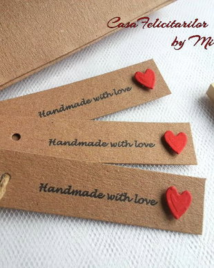 Etichete craft-handmade with love