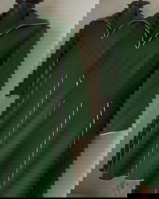 ROCHIE VINTAGE STOFA LANA VERDE